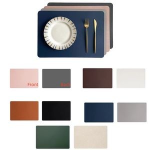 Two Sided PU Leather Table Place Mats 7