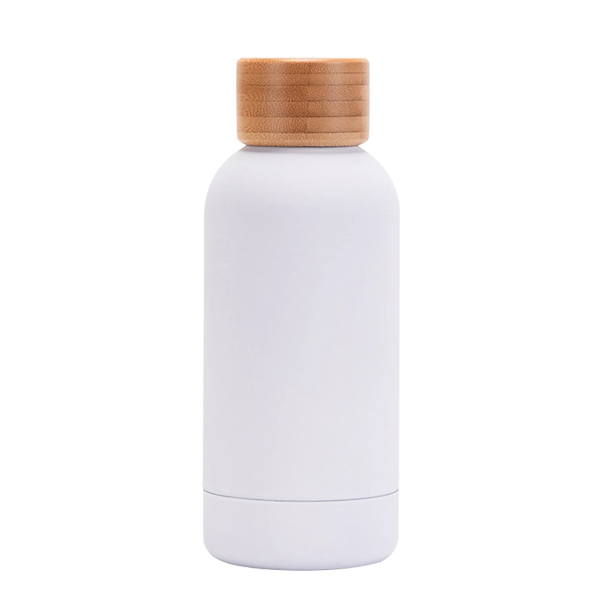 MOQ 50 12oz Stainless Steel Tumbler with Bamboo Lid 30