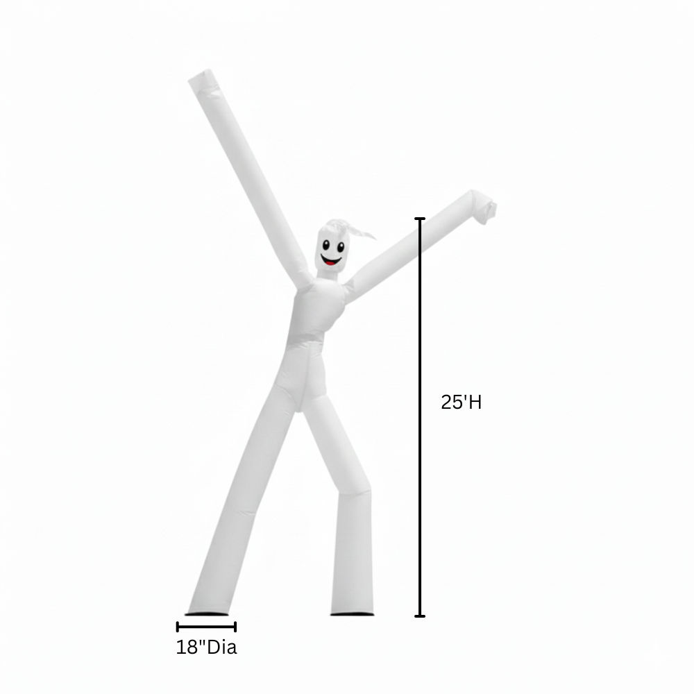 25'H Wacky Man™ Double-Leg Inflatable, Full-Digital Imprint 3