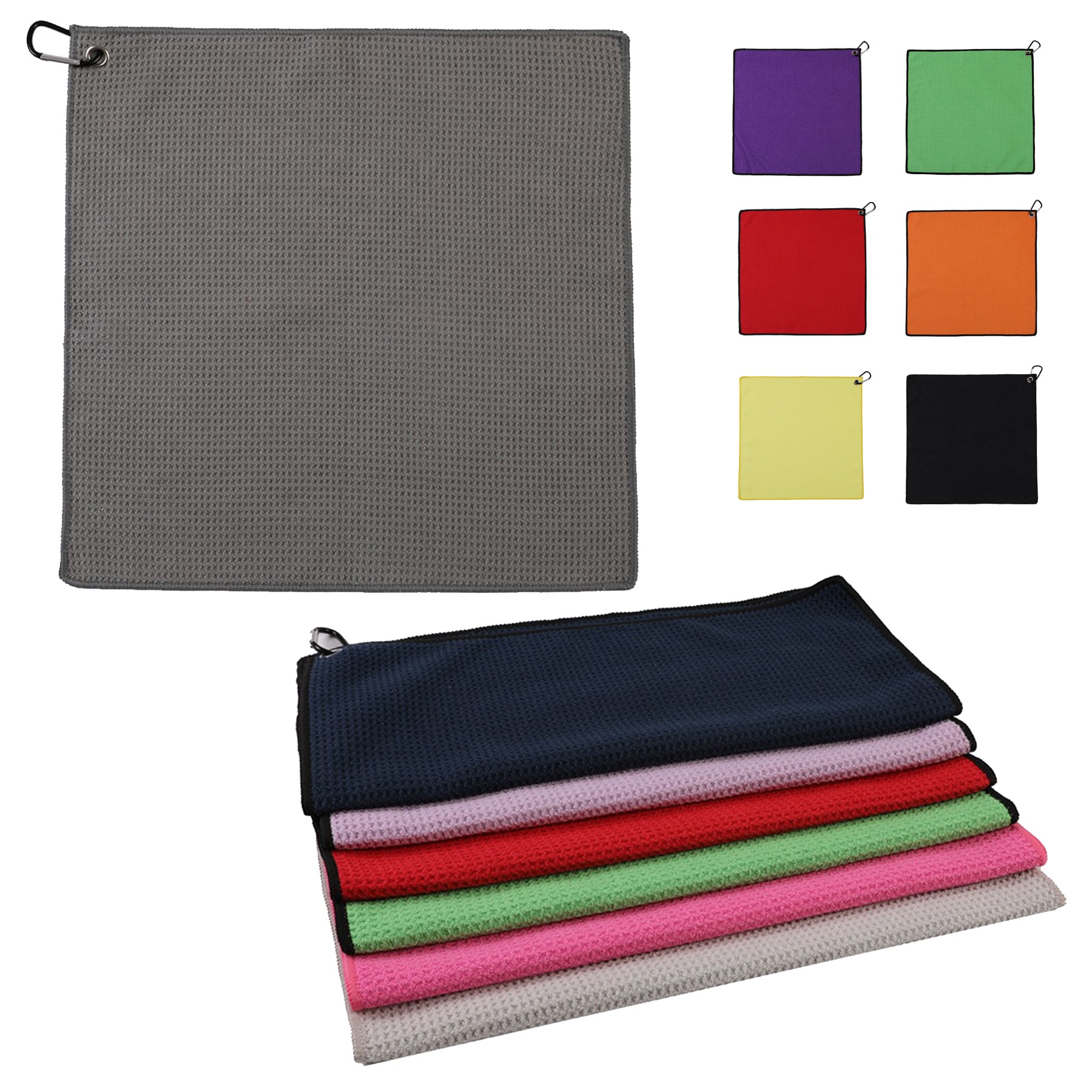 Microfiber Waffle Golf Towel 7