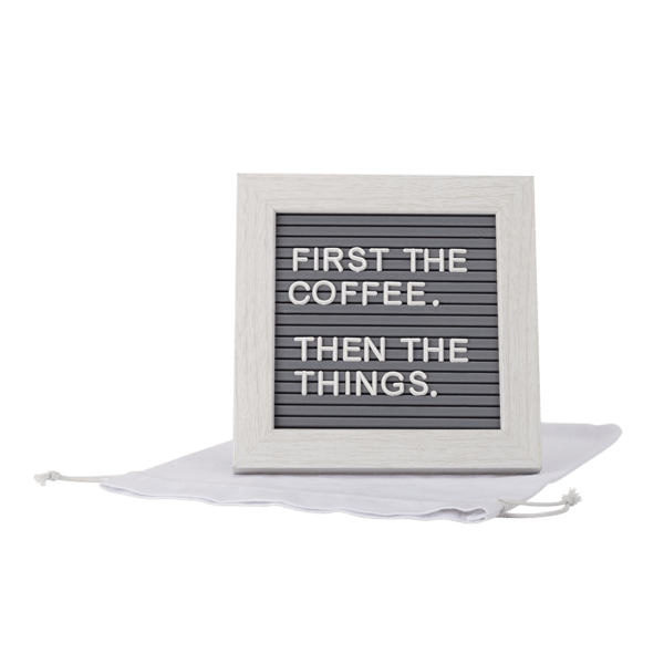 Cipher Wood Frame with Plastic Letter Board 22