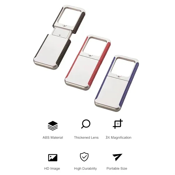 LED Retractable Magnifier - Portable Magnifying Glass 2