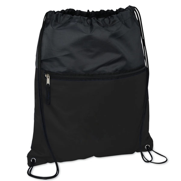 Front Zipper Pocket Drawstring Sportpack 7