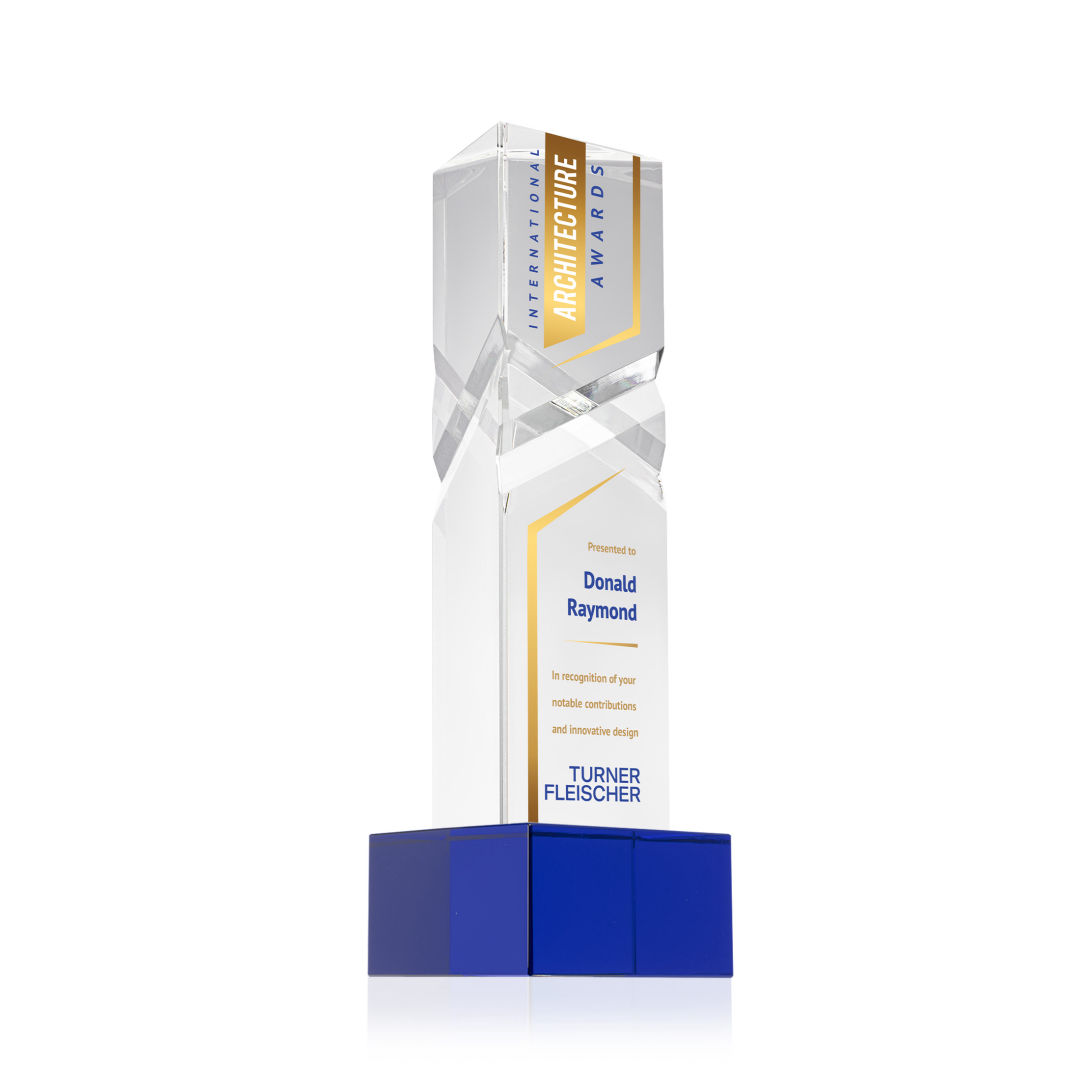 Oakham VividPrint™ Award on Hancock Base - Blue 8