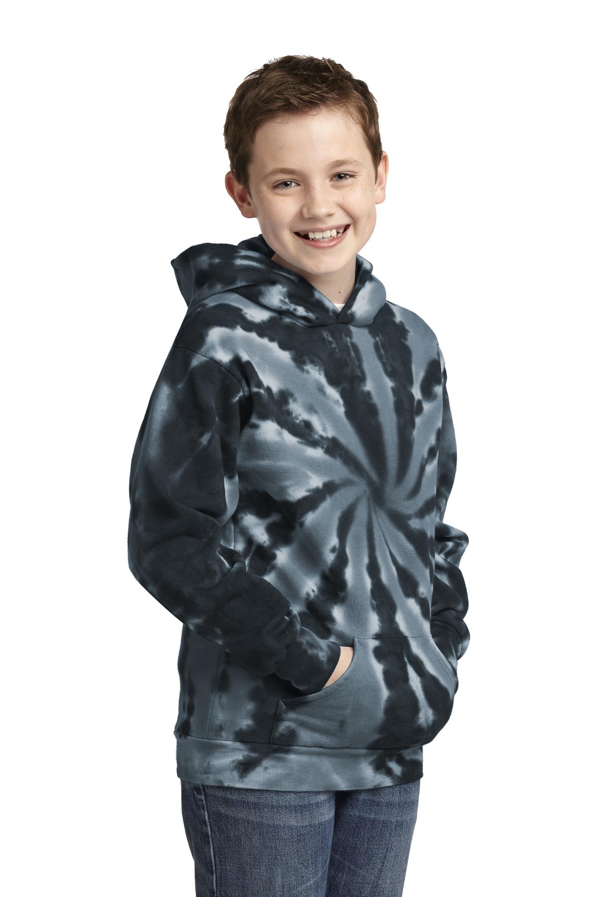 Port & Co Youth Tie-Dye Pullover Hooded Sweatshirt. PC146Y 29