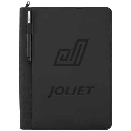 FSC® Mix Vienna Heathered Zippered Padfolio 18