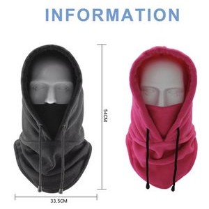Balaclava Fleece Ski Face Mask Adjustable Winter Hat 3