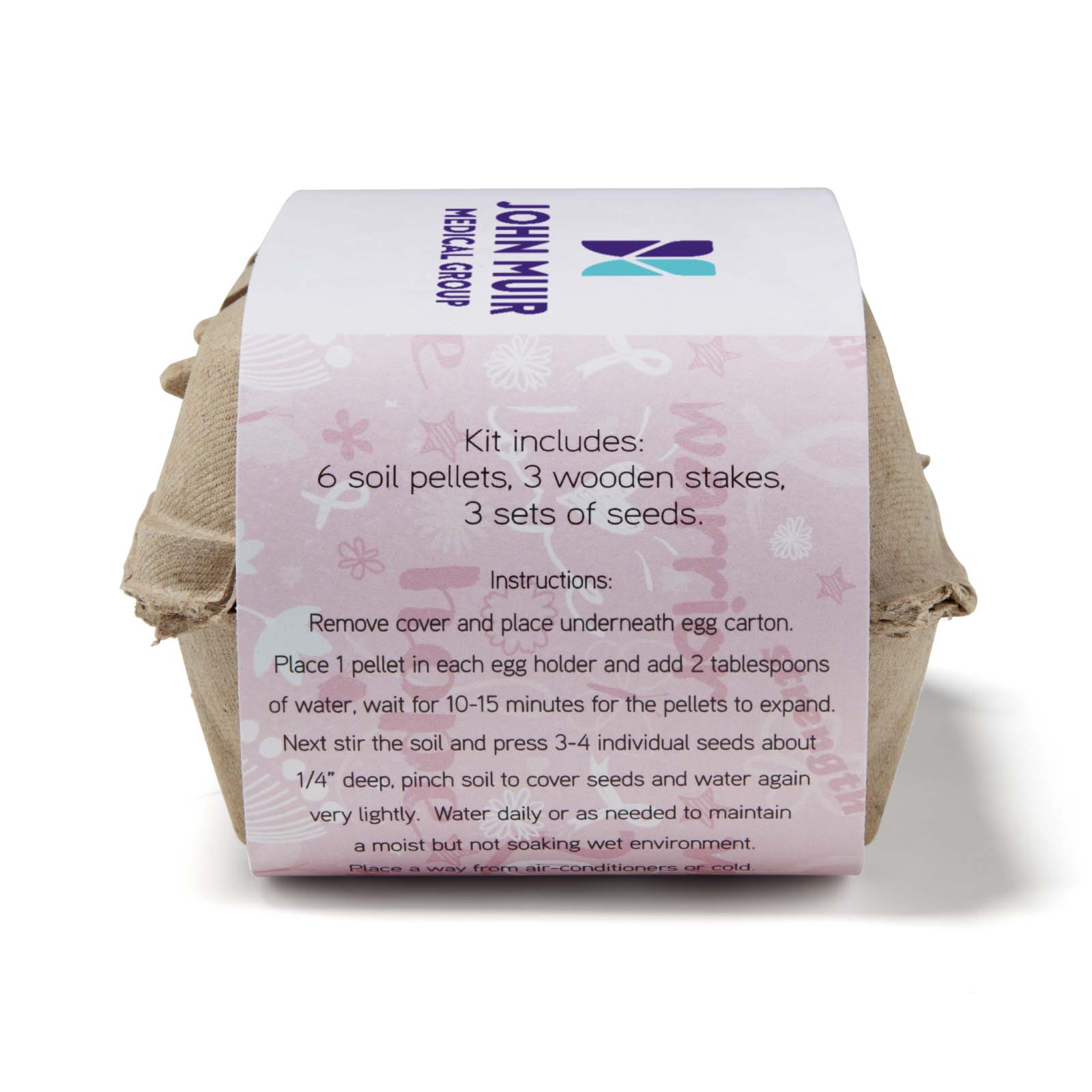 Pink Grow Your Own Garden of Hope Planter Kit 6