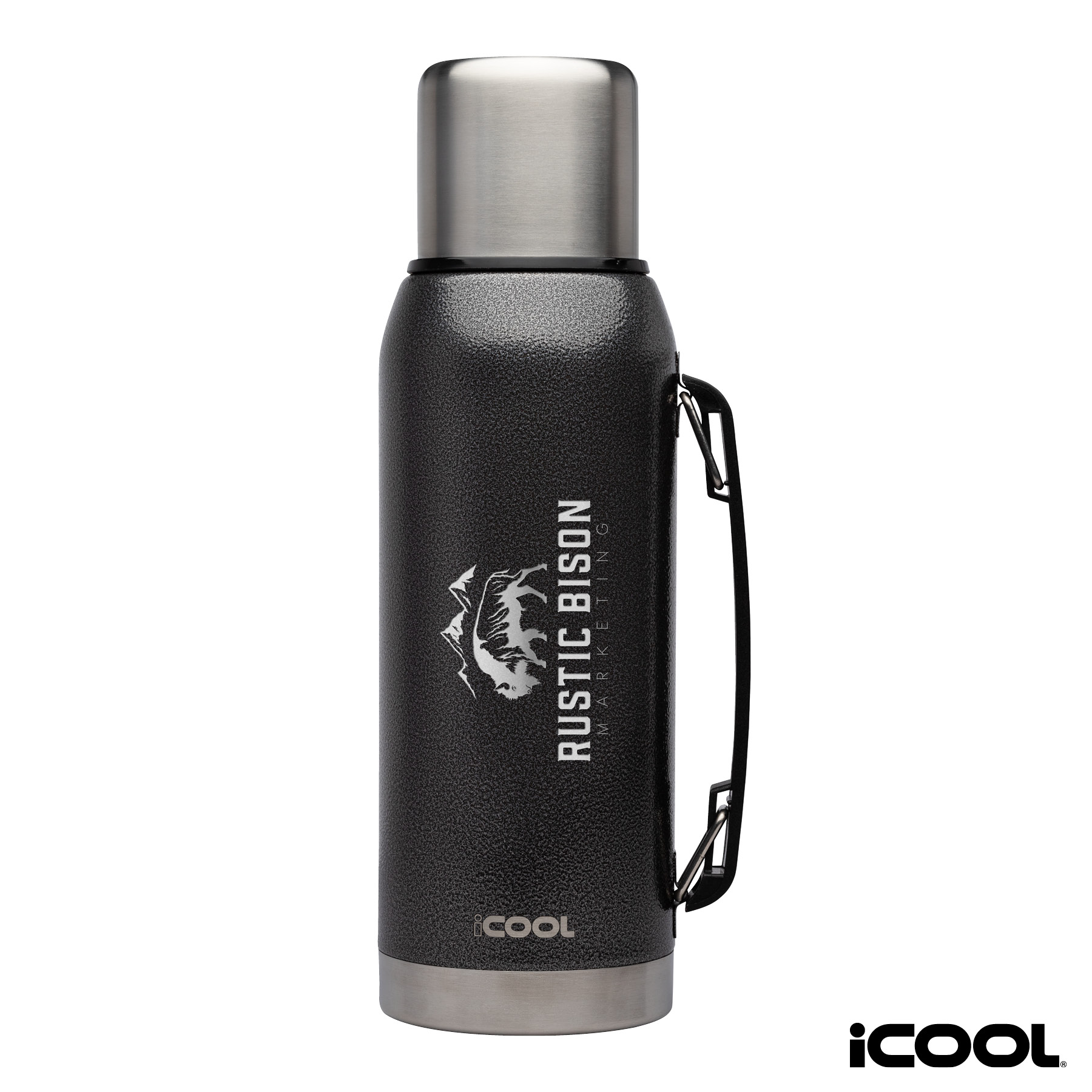 iCOOL® Silverton 34 oz. Double Wall, Stainless Steel Water Bottle 15