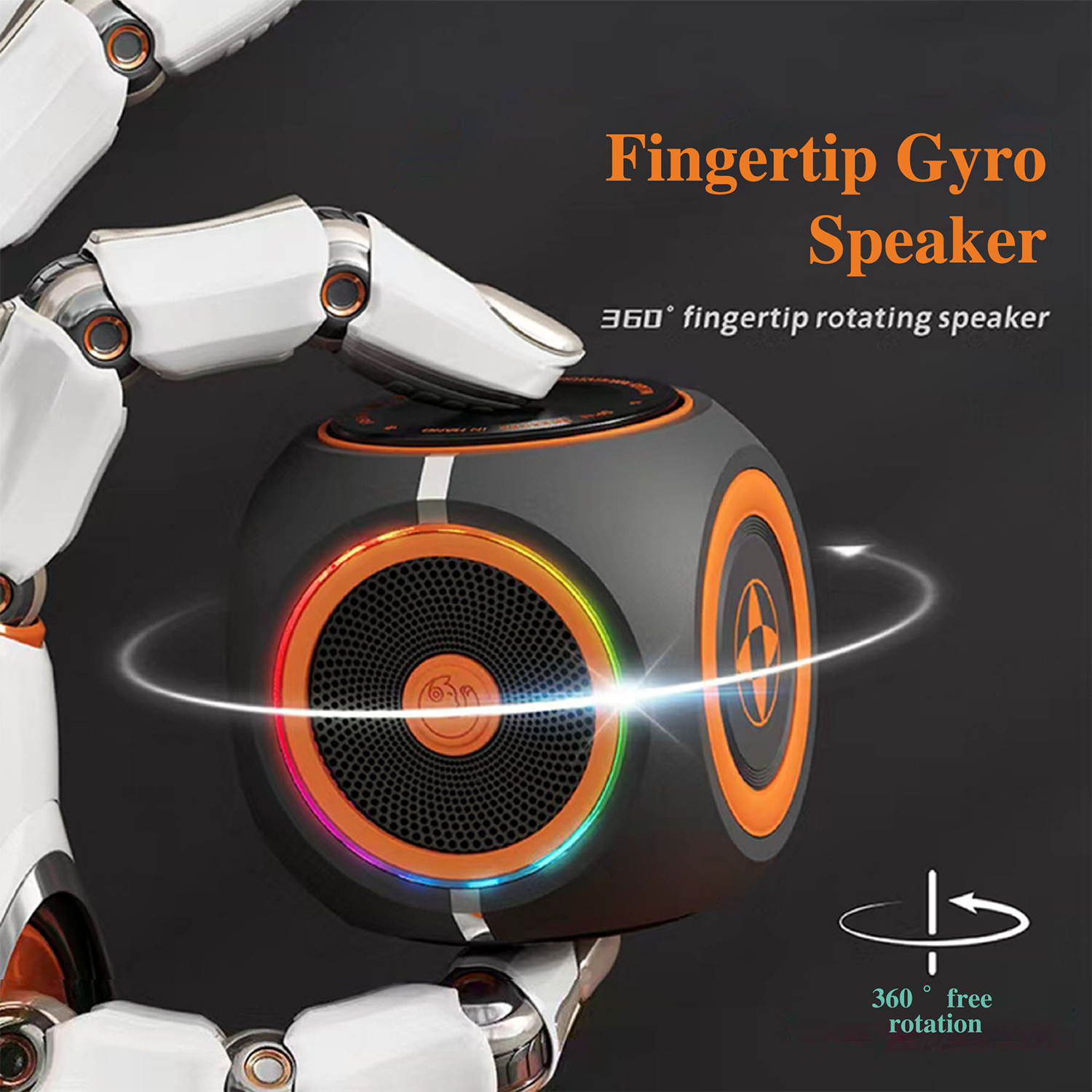 Fidget Spinner Bluetooth Speaker - Portable Wireless Fun Toy 4