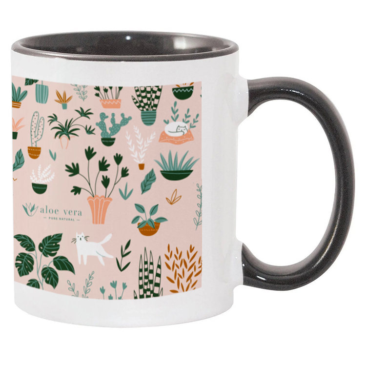 11oz Full Color Colored Handle Mug 18