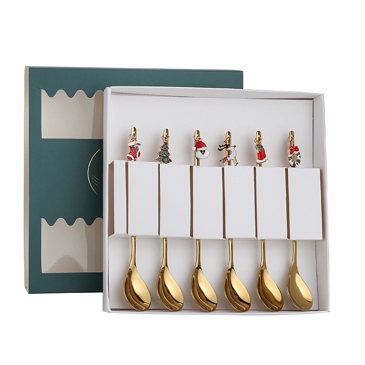 Christmas Stainless Steel Coffee Spoons Set 11