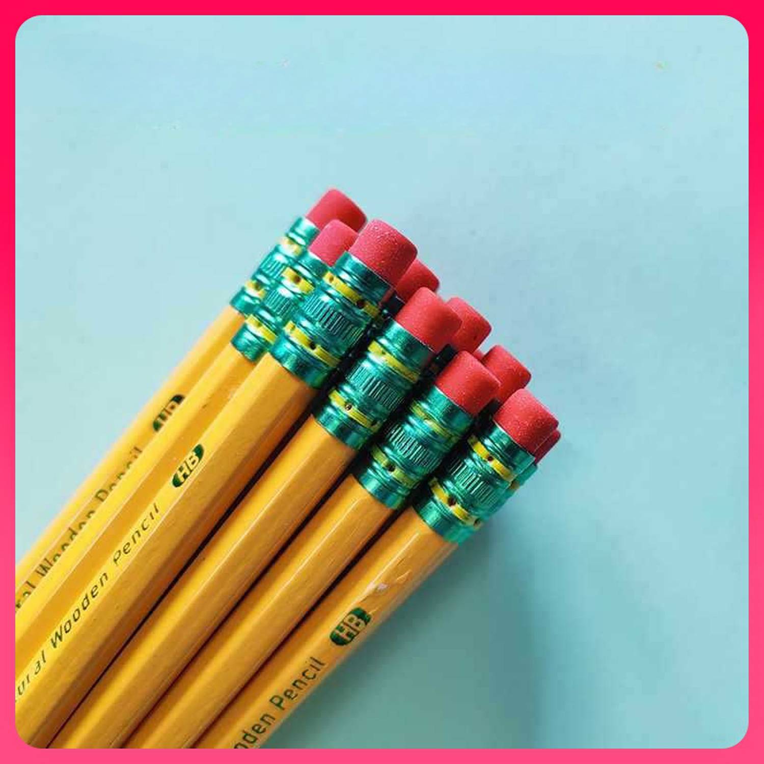 12 Pcs Wooden Sketching Pencils Set w/ Eraser 8