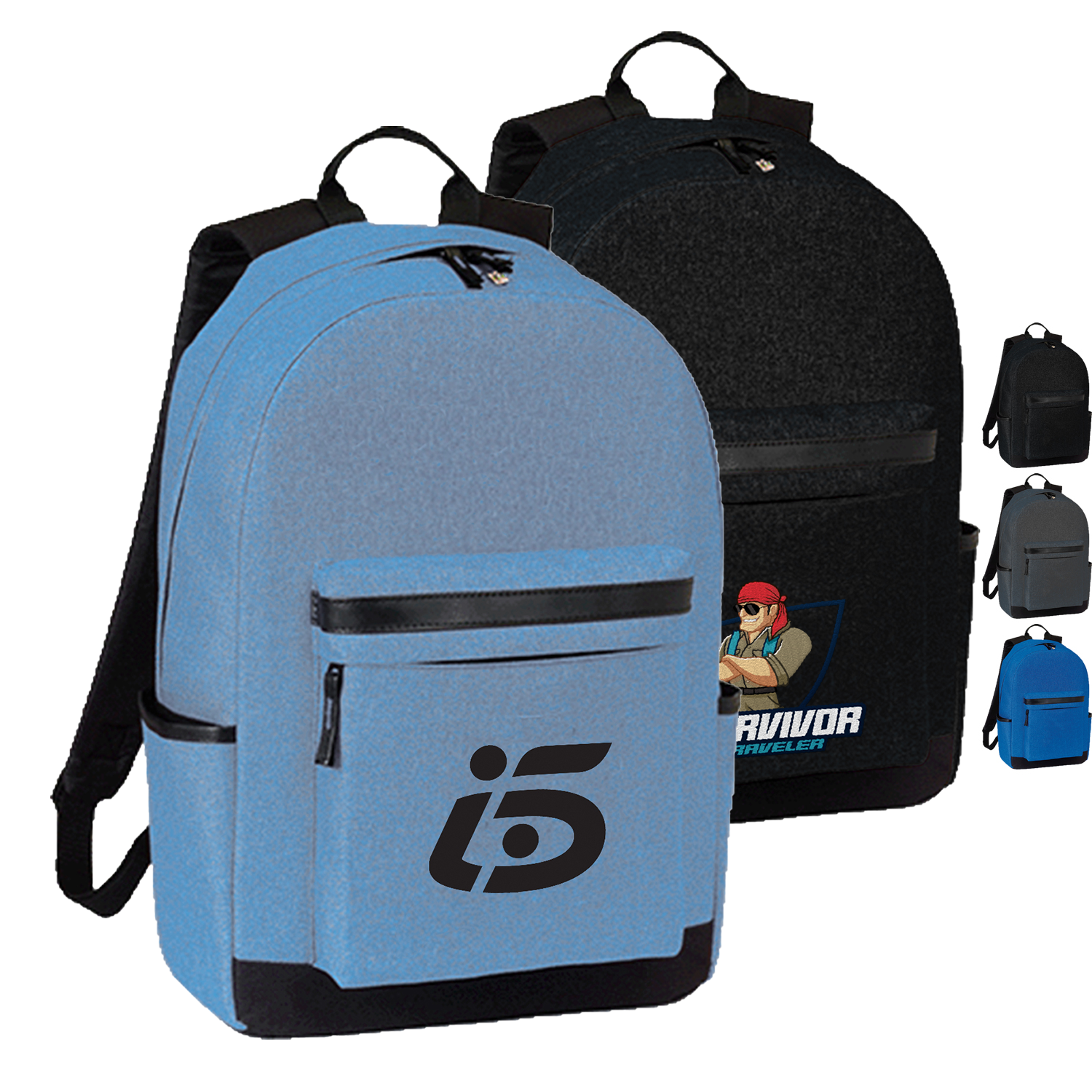 Premium TrendLine Campus Canvas Laptop Backpack (12” x 18” x 5”) 2