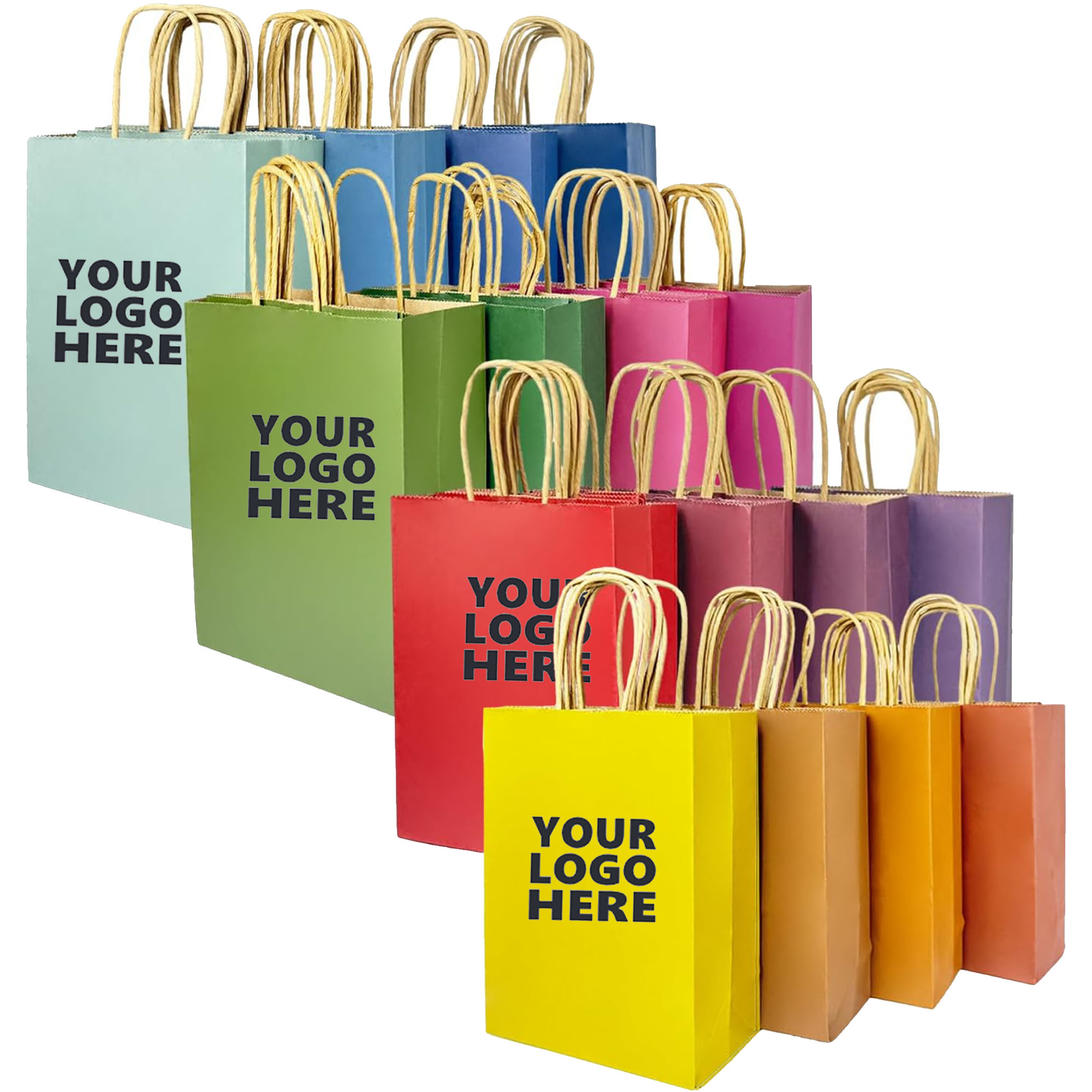 Reusable 100% Recyclable Kraft Paper Handbag 4