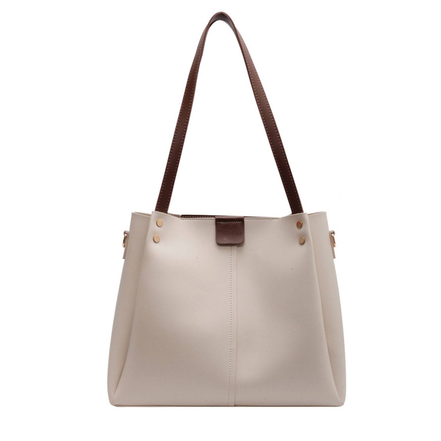 Simple Large Capacity PU Tote Bag, custom tote bag with logo imprint 6
