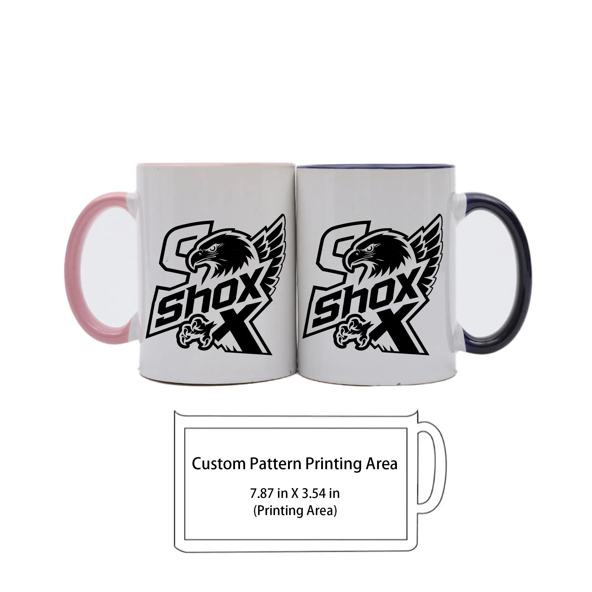 MOQ 10 Two Tone Ceramic Coffee Mug 3
