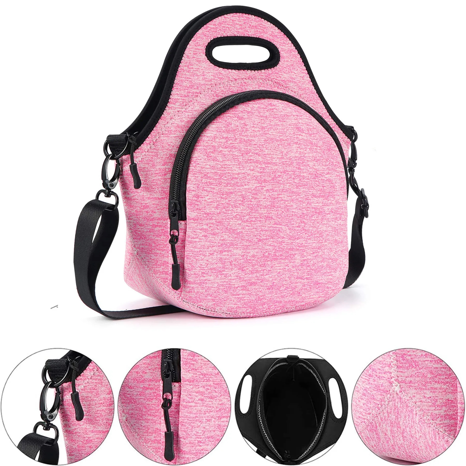 Shoulder Neoprene Lunch Tote Bag 7