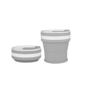 100ml Silicone Collapsible Cup With Clear Lid And Handle 4