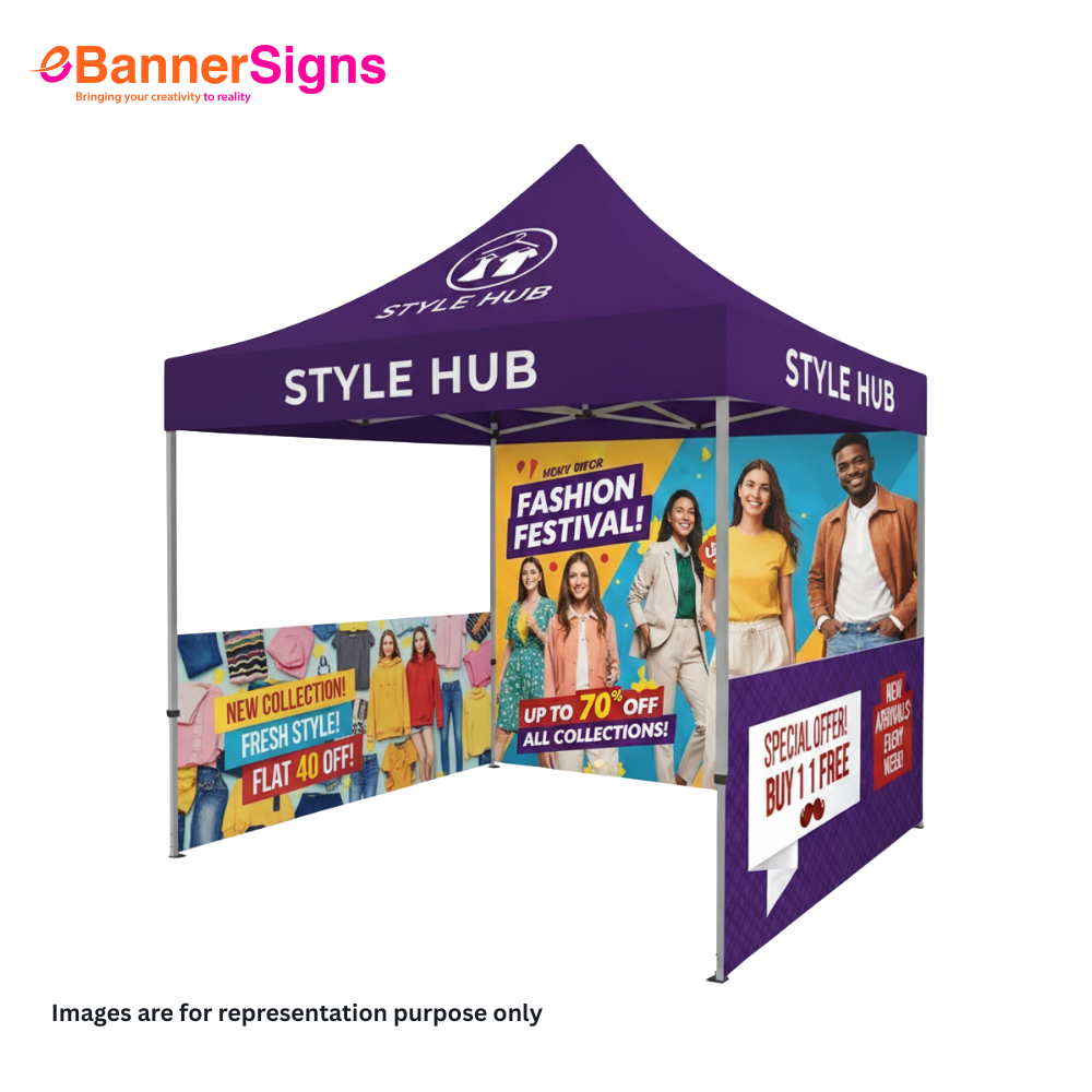 Canopy Tent 10 x 10 (Topper + Hardware + Full Backwall + 2 Double Single Side Wall) 2