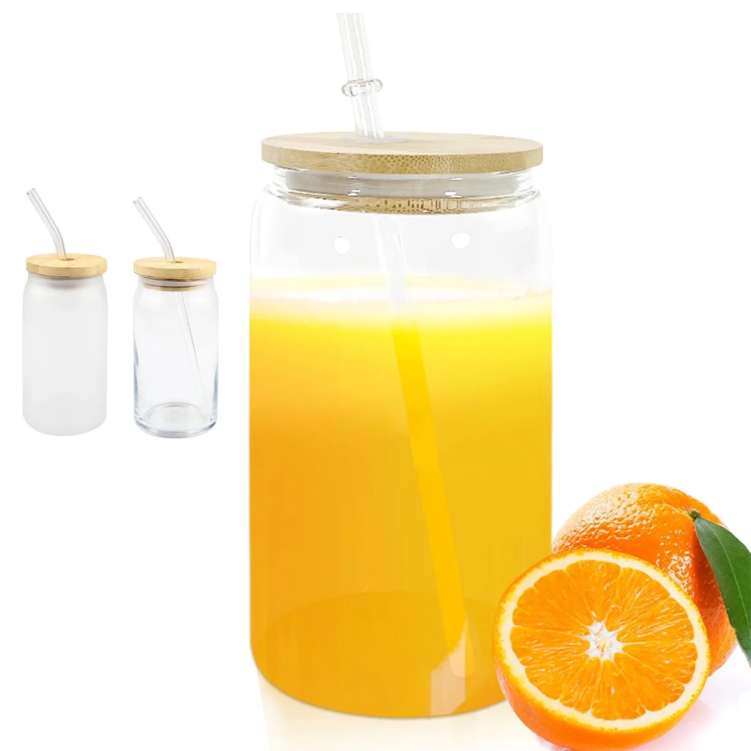 Glass Mason Jar Drink Cup 2
