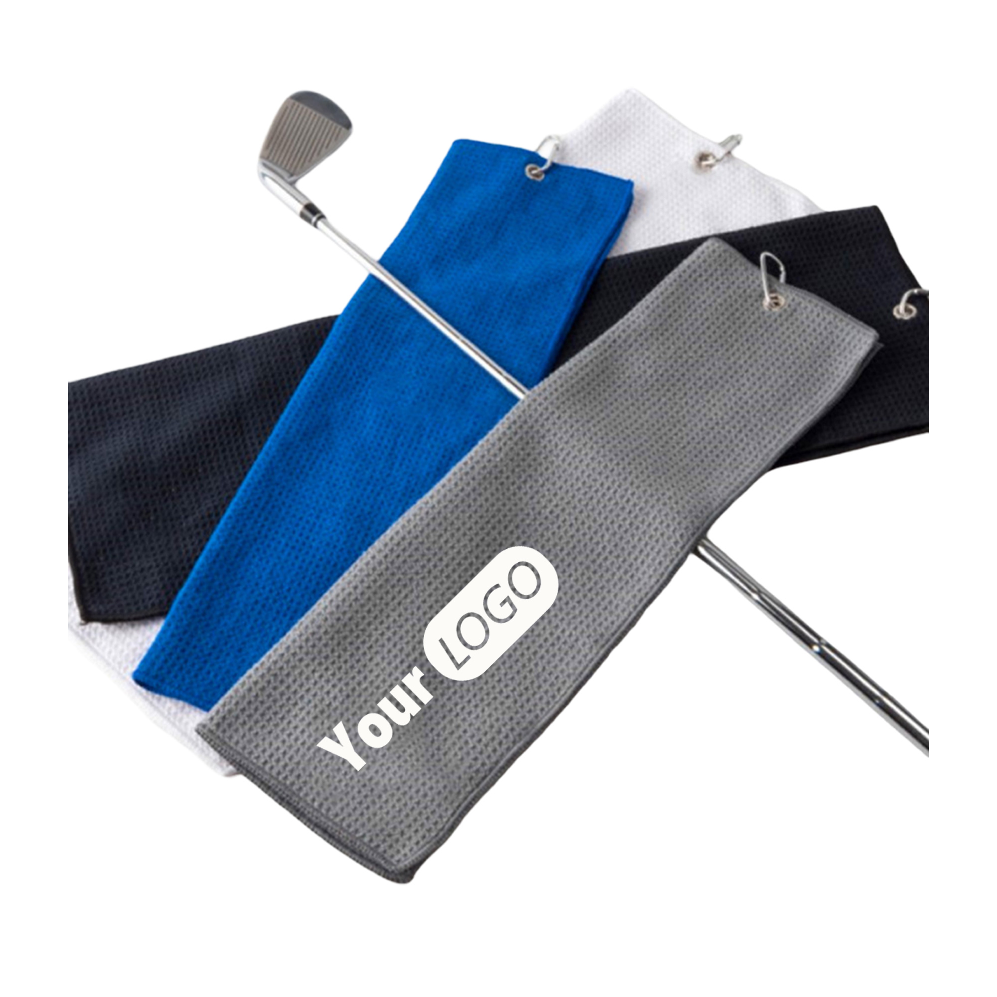 Golf Towel 16" x 20" Featuring Grommet and Hook 2