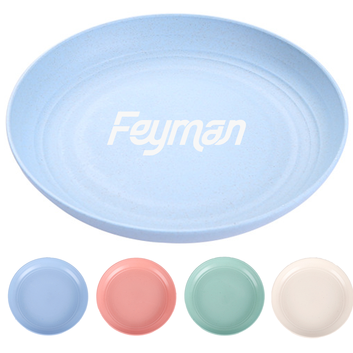 9 Inch Food Grade Wheat Straw Plates 13