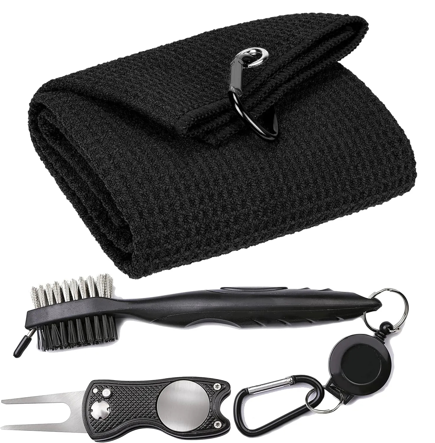 Golf Tool Kit- Towel Groove Cleaner Brush Divot 6