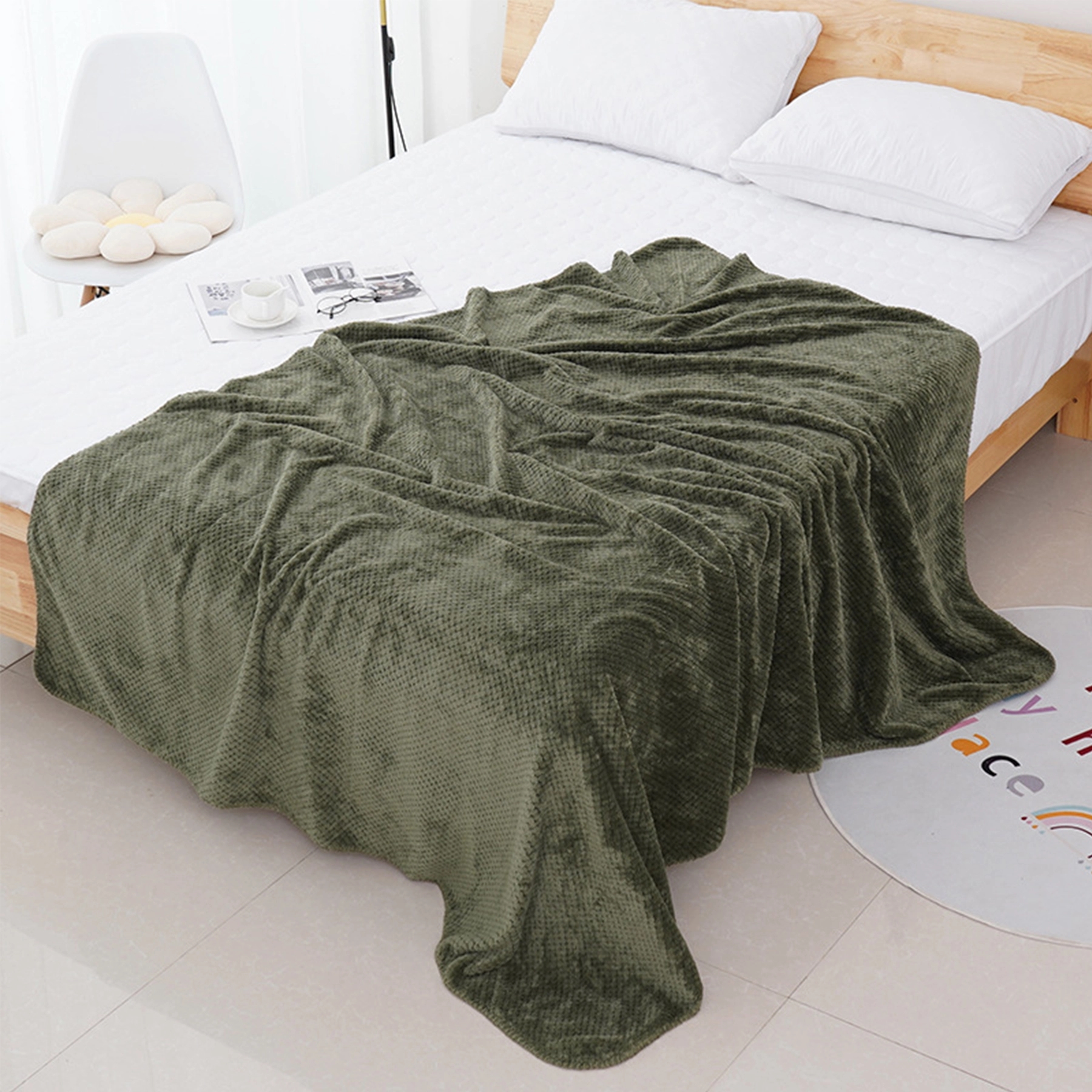 Blanket for Sofa Couch Soft Flannel Fleece 3