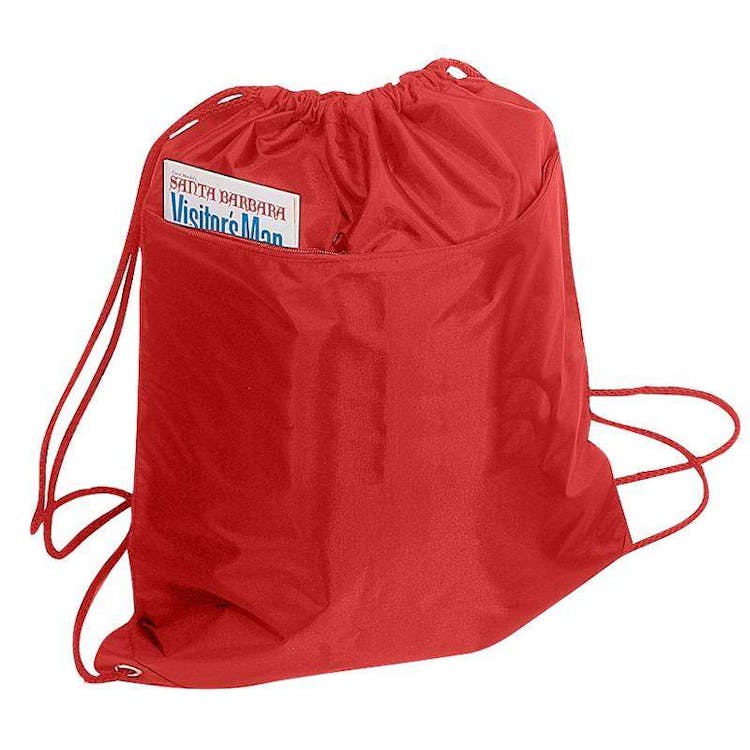 Drawstring Tote Bags - Red 2