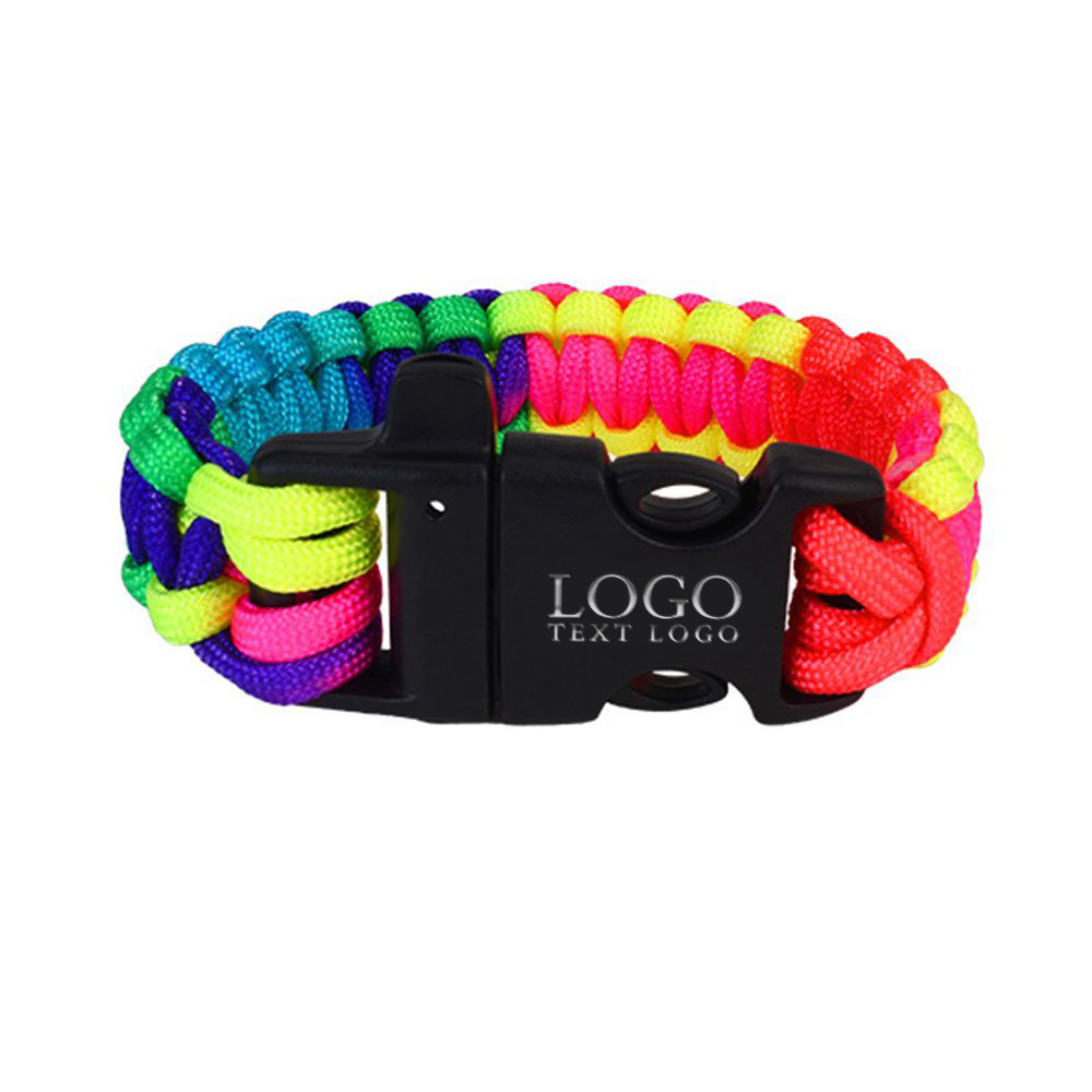 Survival Paracord Bracelet with Whistle 7