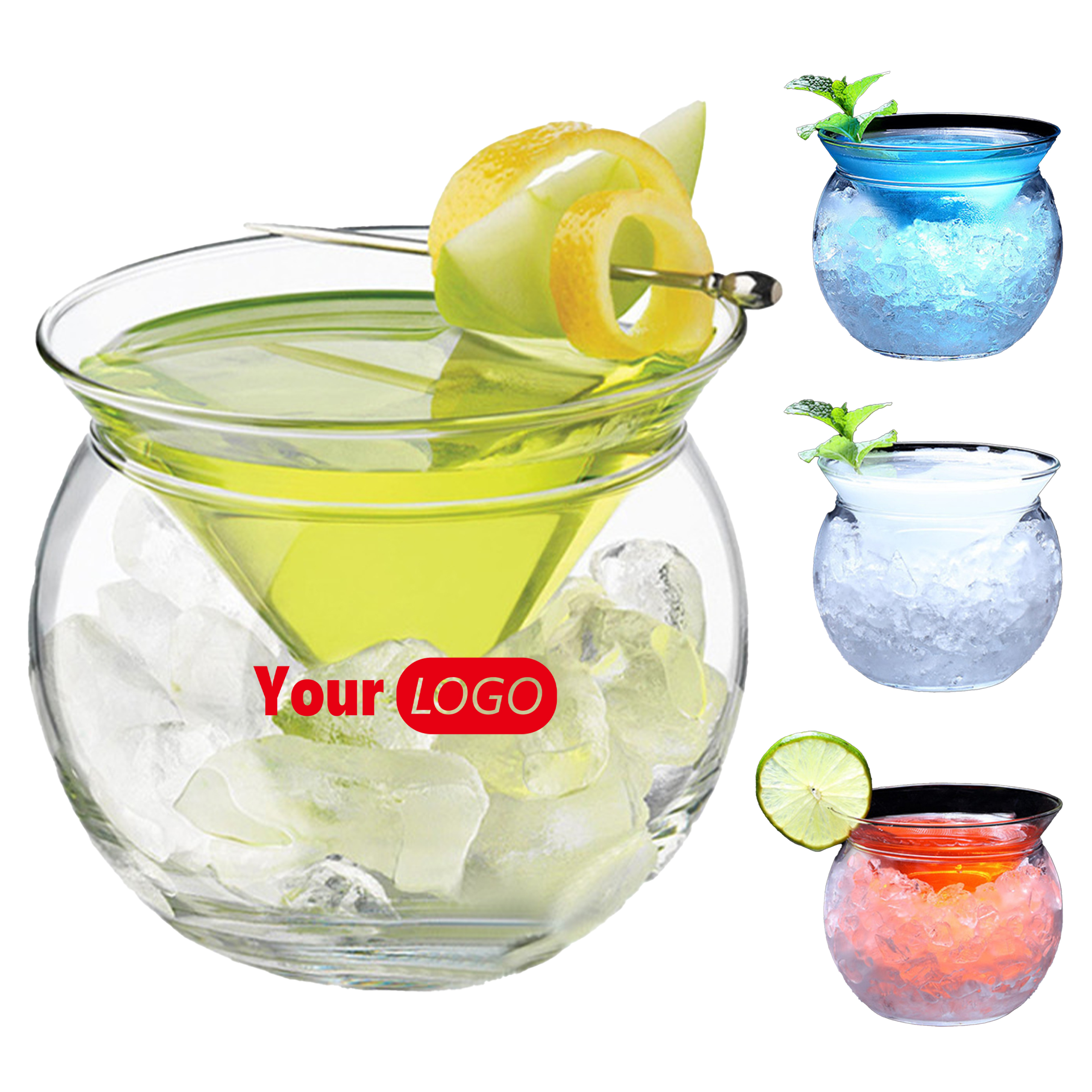 Glass Creative Circular Cocktail Cup 2