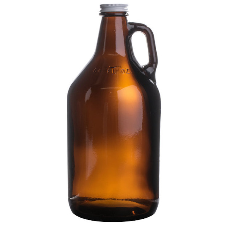 32 oz Amber Mini Growler 2