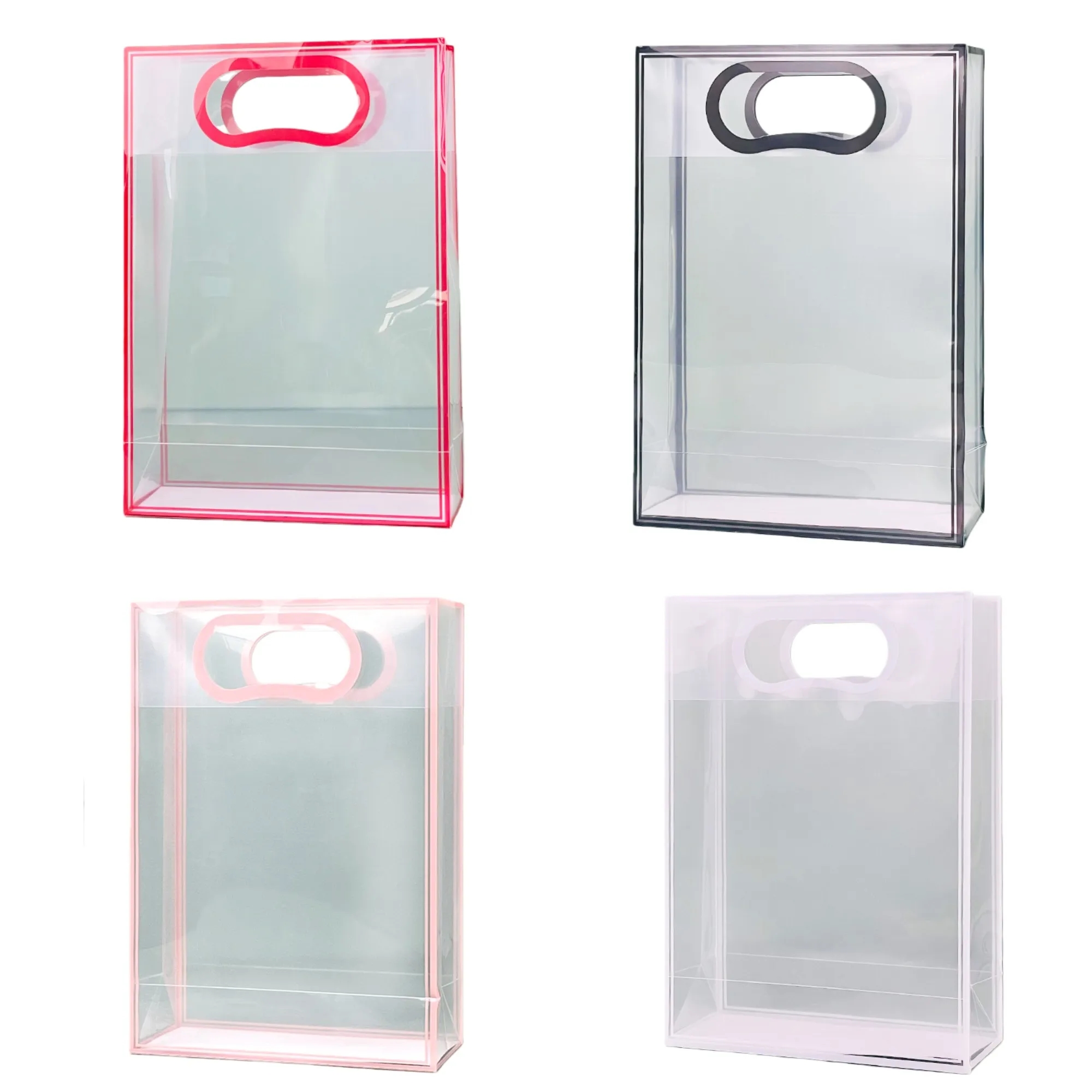Reusable Clear Stadium PVC Tote Bag Shopping Gift Handbag 2
