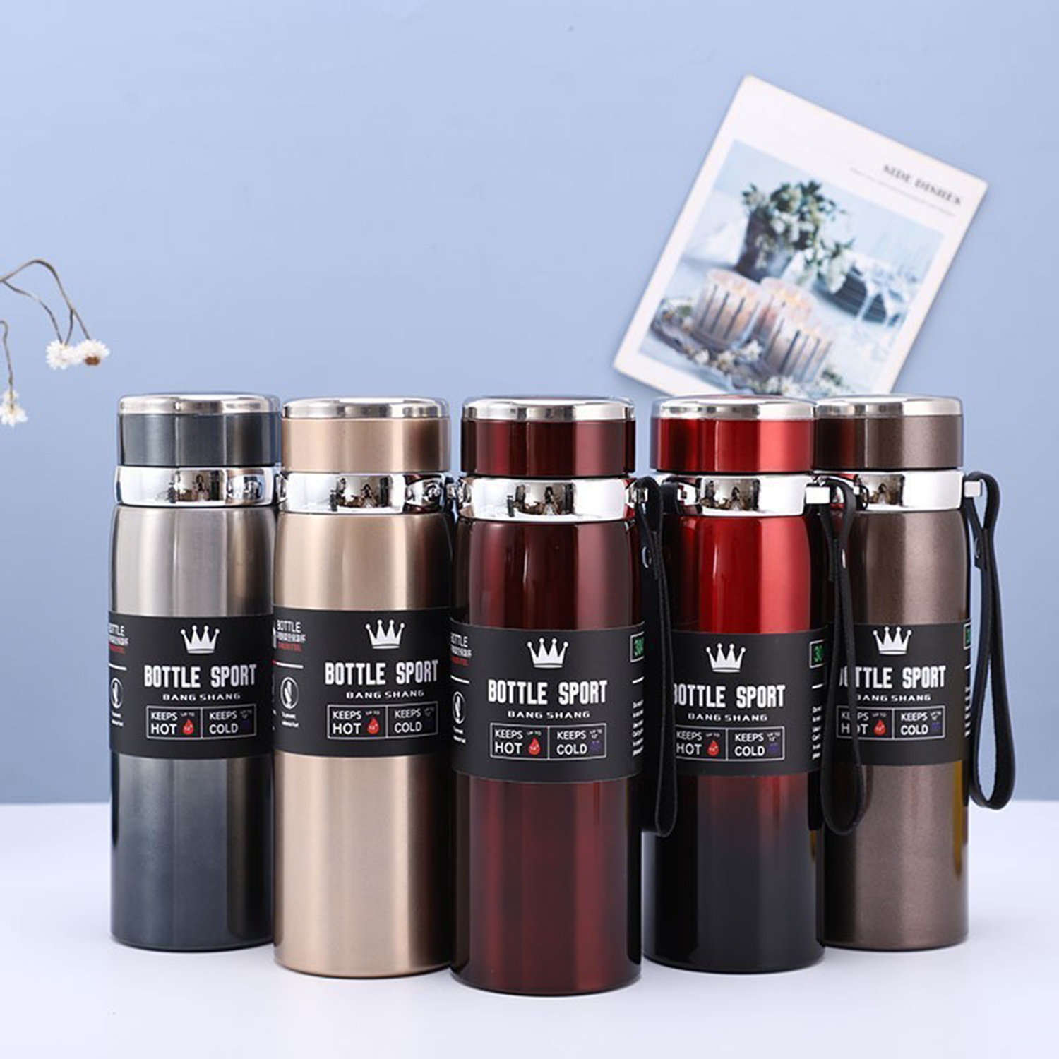 35 OZ Stainless Steel Insulated Water Bottle, custom water bottle with logo imprint 2
