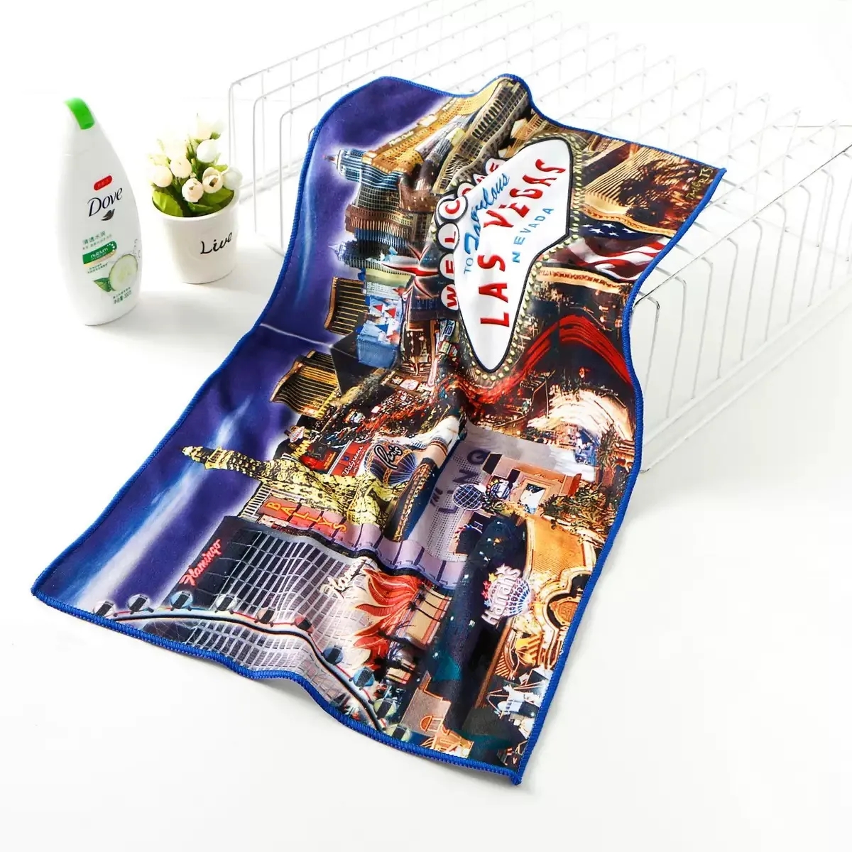 15"X25"Gym Towel Microfiber 230gsm 1.48 Lbs per doz 4