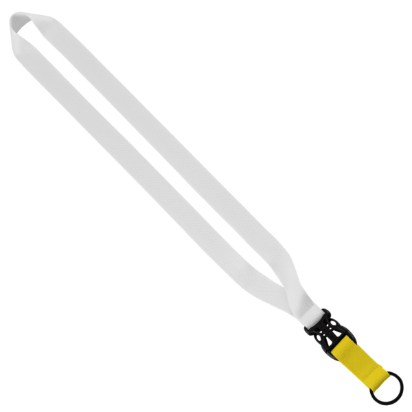 3/4" Multi-Color Polyester Lanyard with Slide Buckle Release & Split-Ring 83