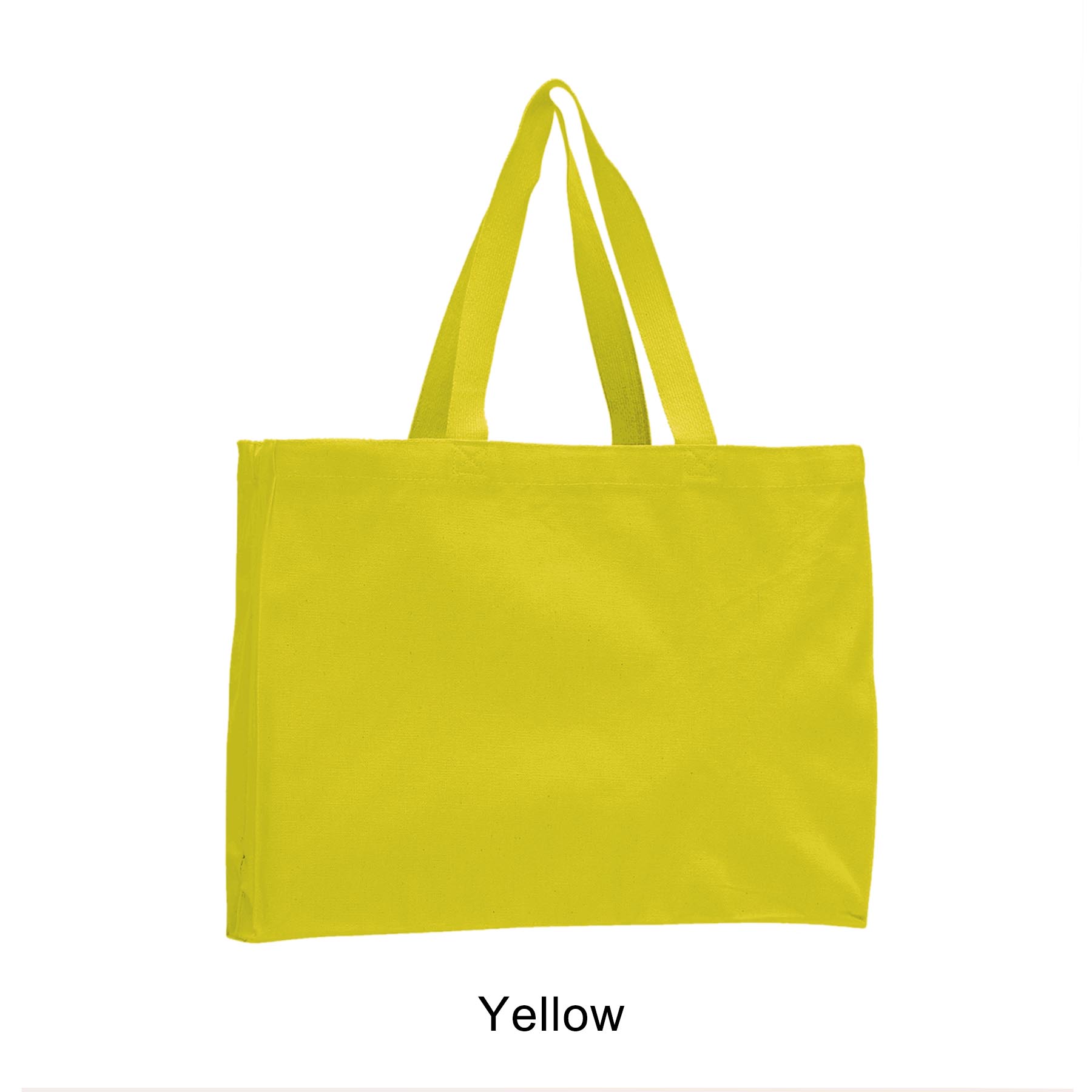12 oz. Canvas Gusset Tote Bag /w web handles_R107BT 4