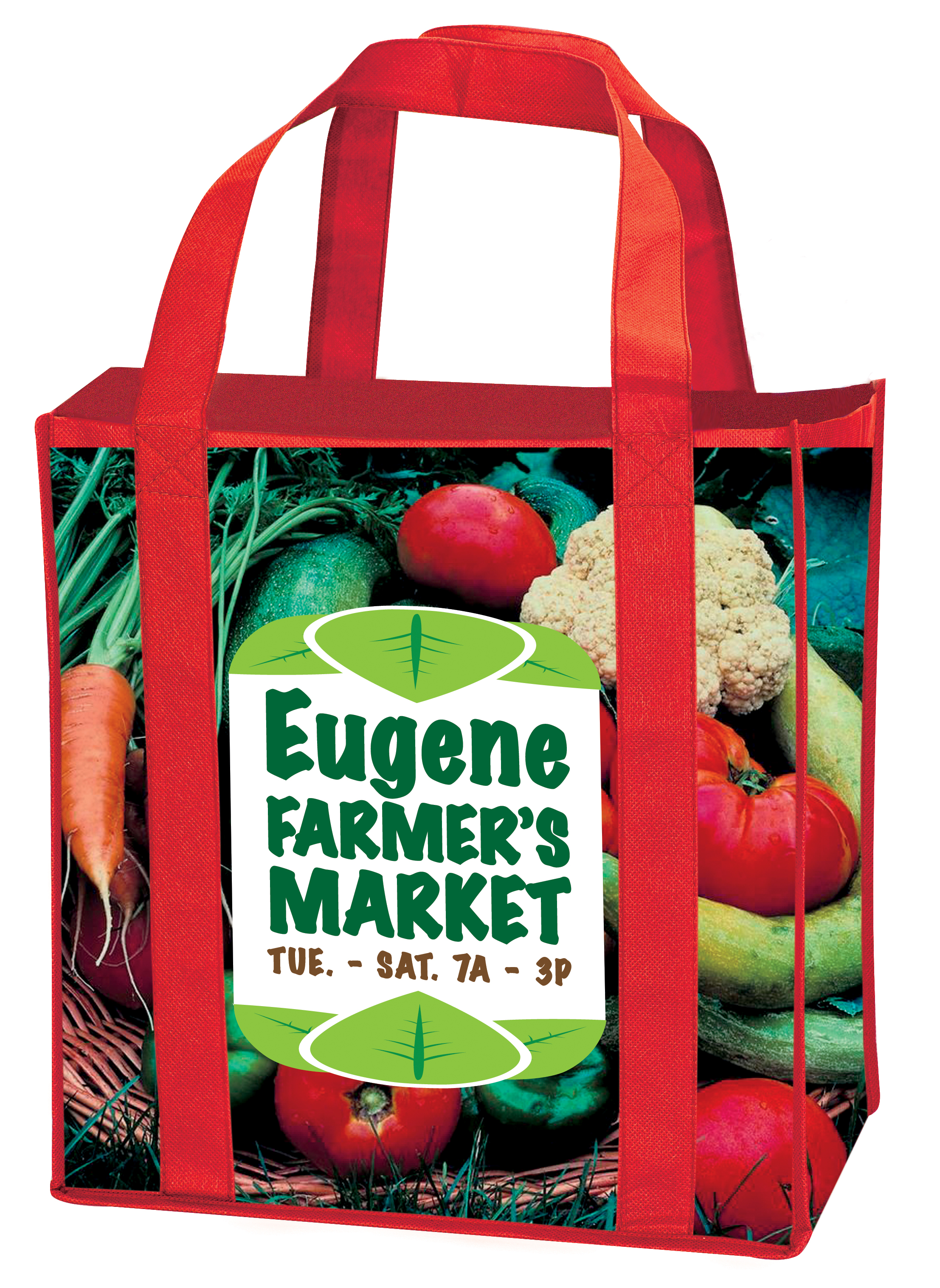 Universal Source® Laminated Non-Woven Grocery Tote 2