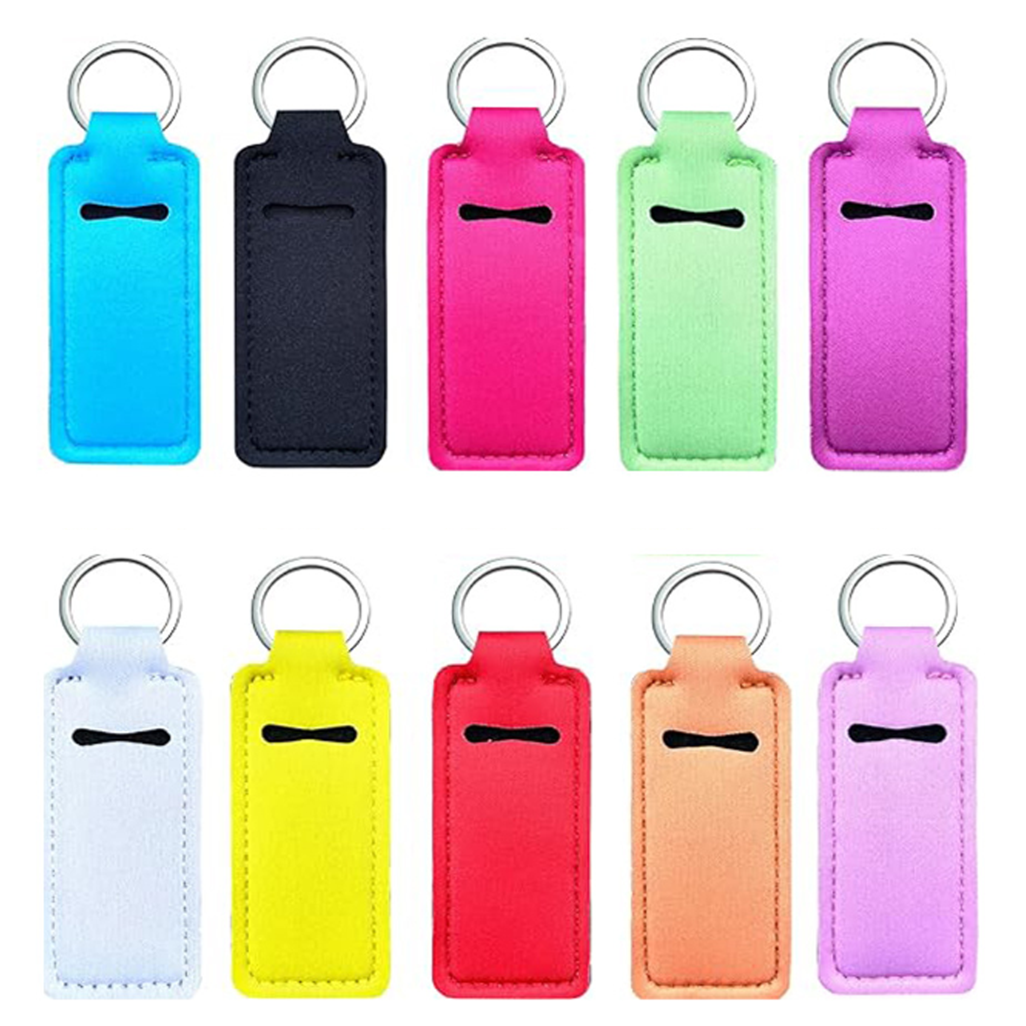 Portable Custom Full Color Outdoor Lipstick Caser With Keychain 2