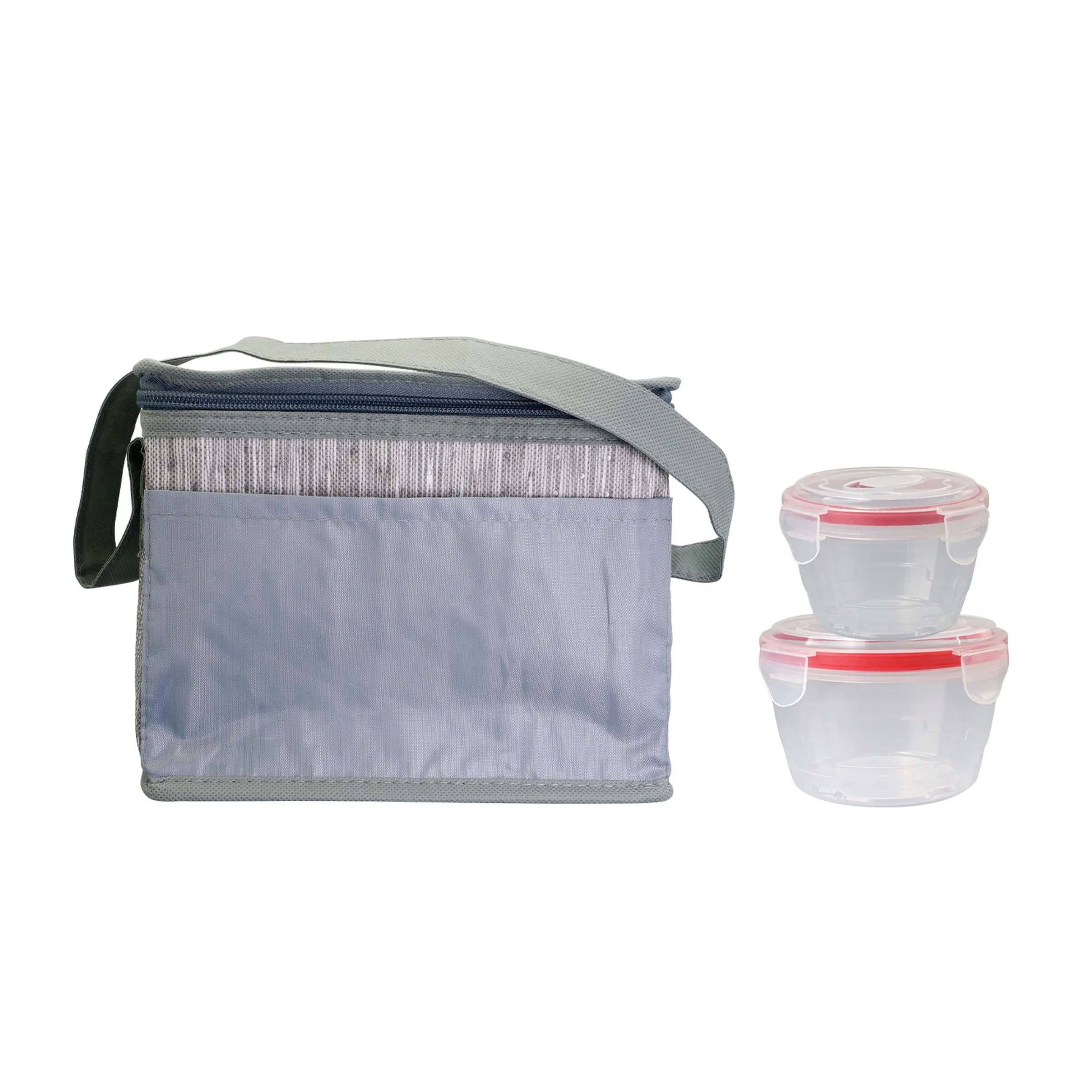 Nested Gray Graph Lunch Set 14