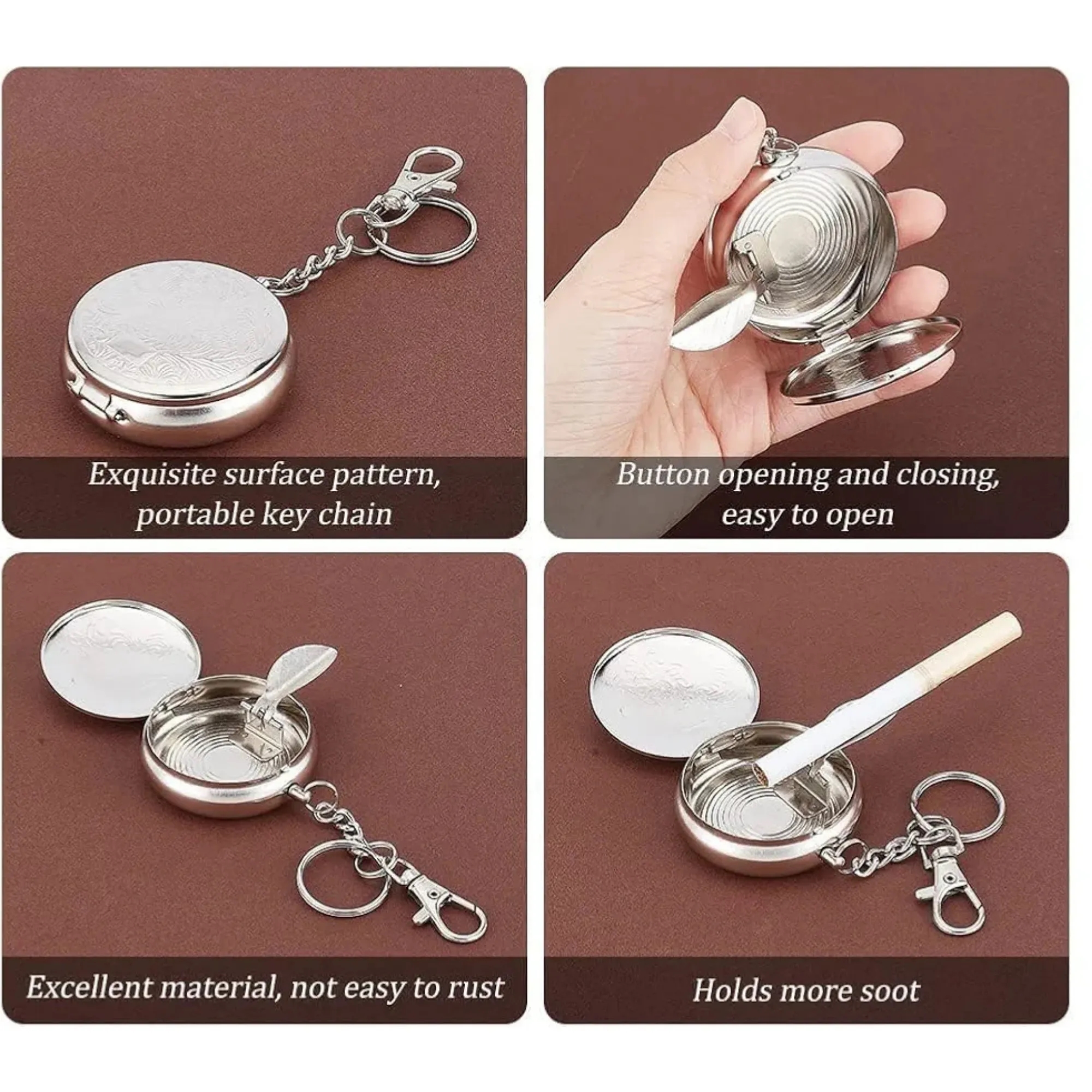 Round Metal Ashtray 5
