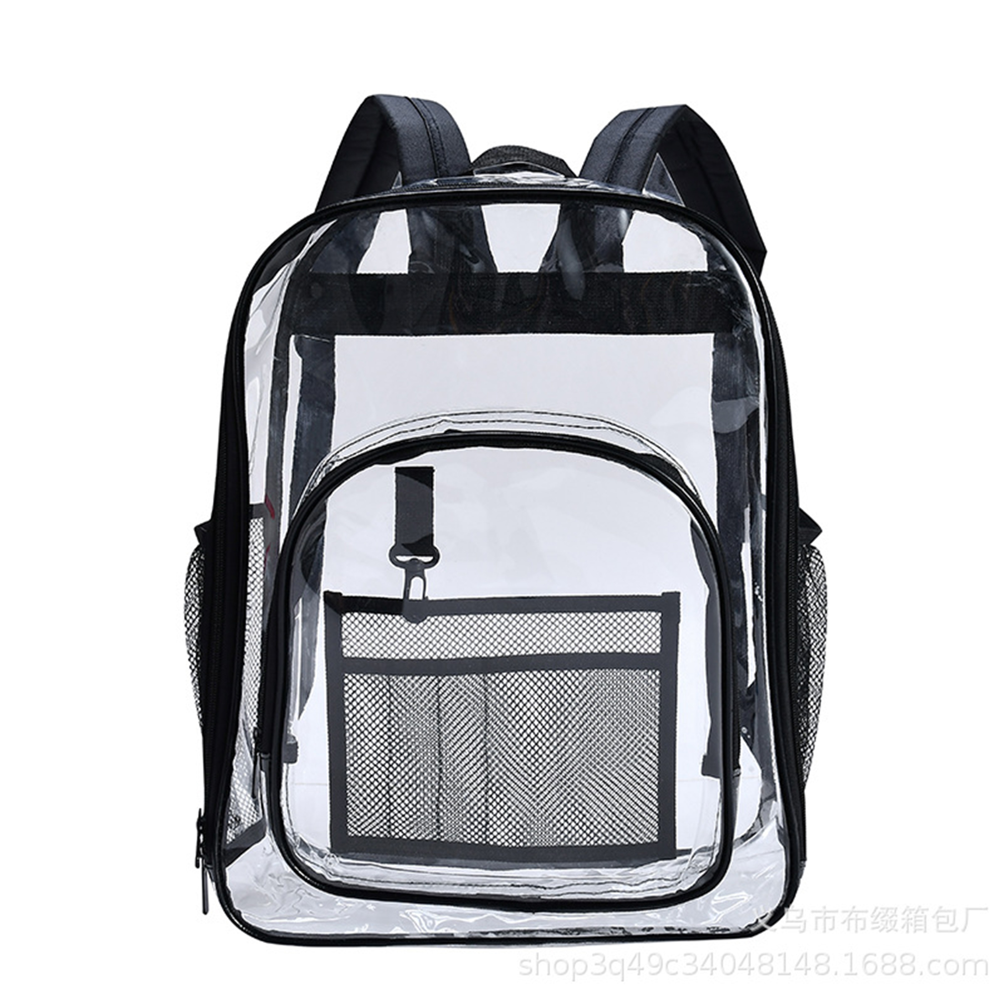 Clear Vinyl Shoulder Backpack 12" Length X 6" Width X 16" Height 3