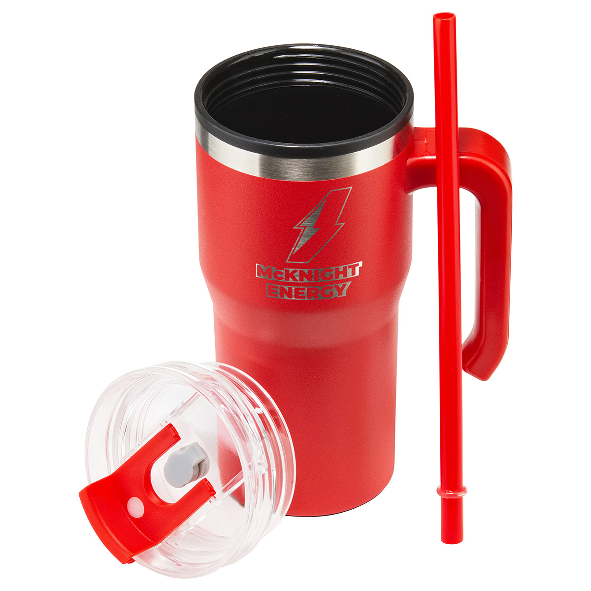 Outback 20 oz Stainless Steel/Polypropylene Mug with Lid and Straw 39