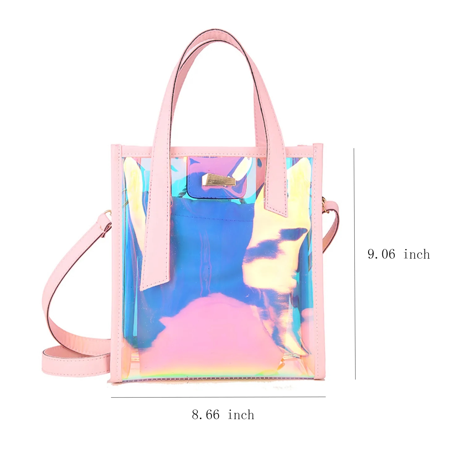 Holographic Rainbow Iridescent Handbag for Sports 3