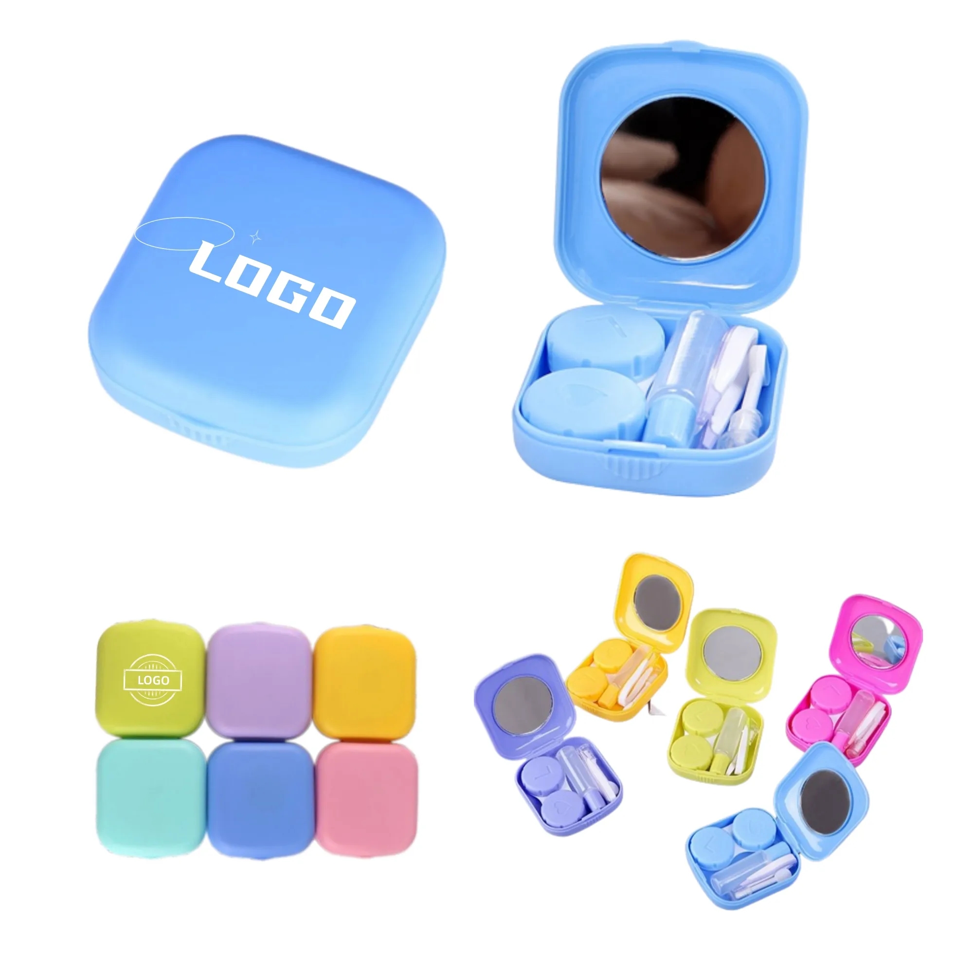 Portable Contact Lenses Case Reusable Candy Color