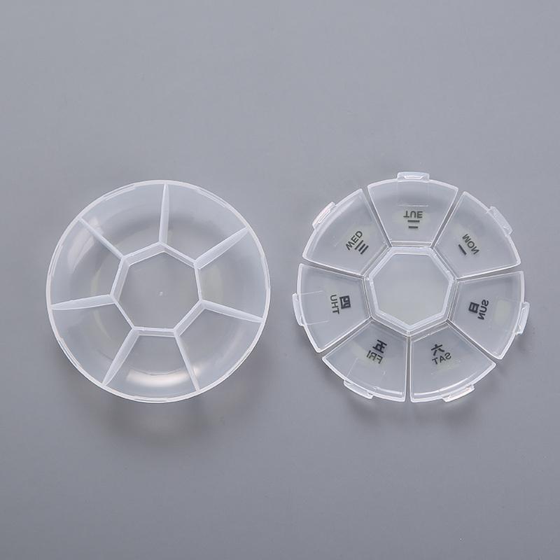 Detachable Round Weekly Pill Organizer 2