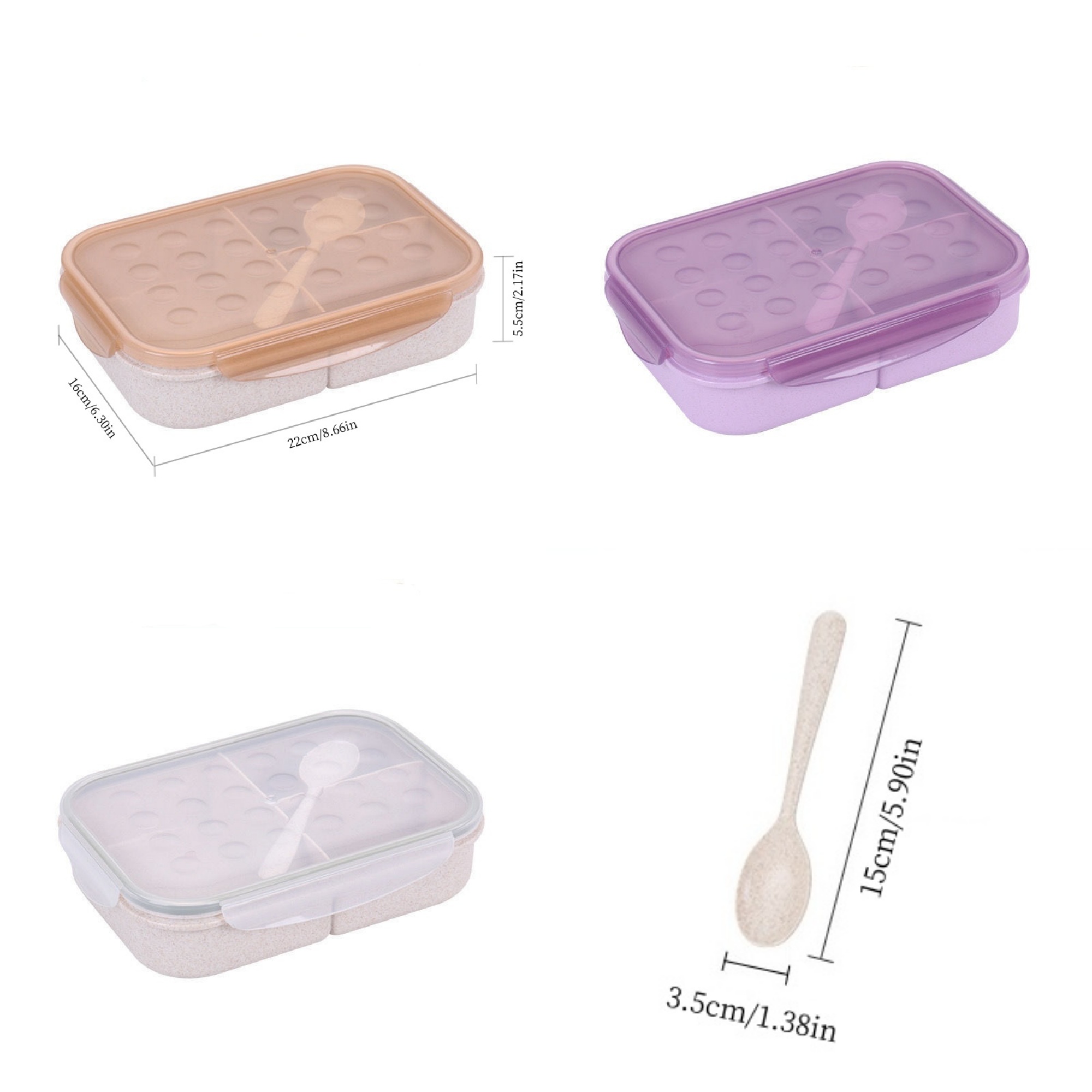 Wheat Straw Bento Lunch Box 3