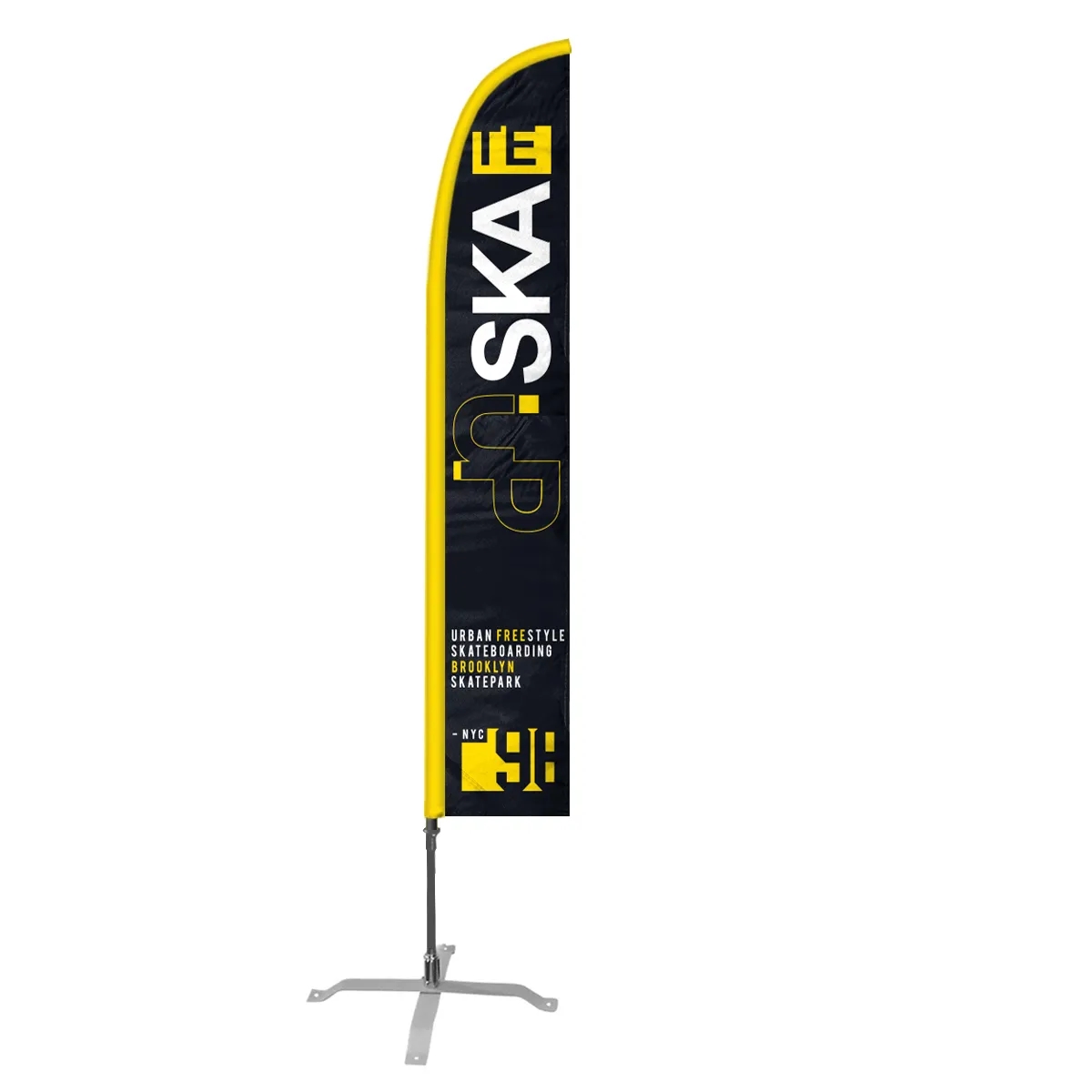 Custom Digital Printed Swooper Flags 18.5' x 3' 1