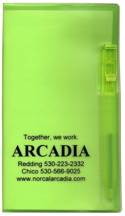 Translucent Vinyl Cover Monthly Planner with Flat Pen 7